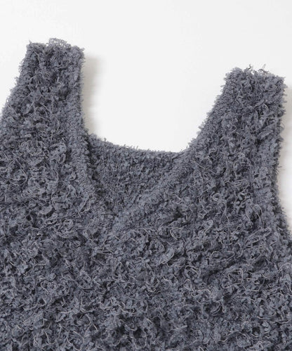 可機洗 2way蝴蝶結帶紗圈織 針織背心