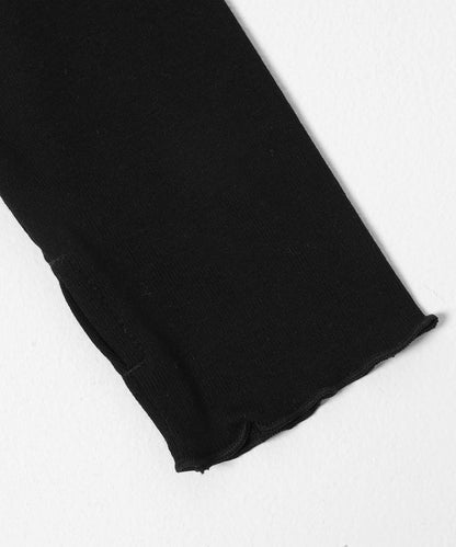 透紗褶襉羅紋上衣