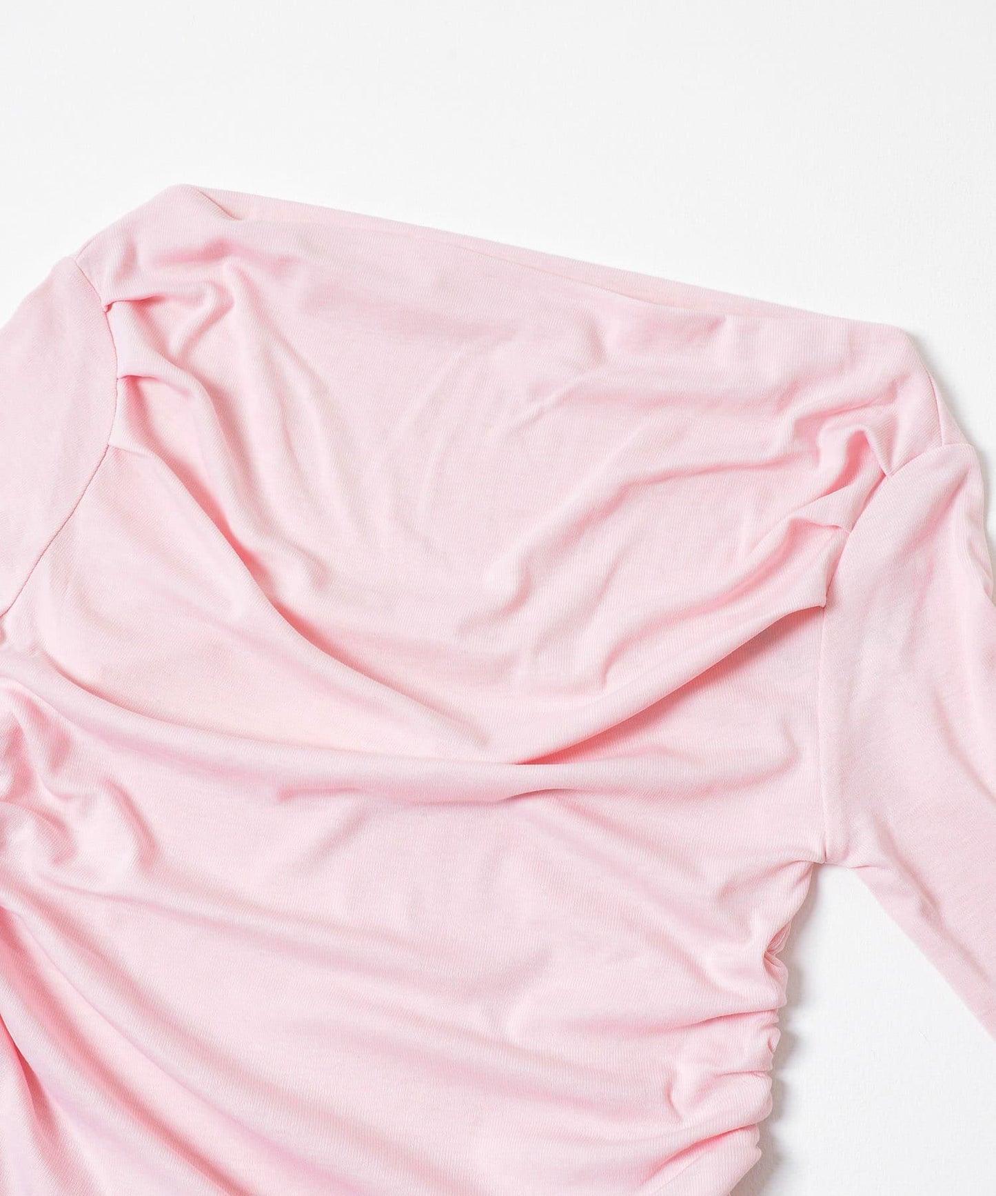 透紗褶襉羅紋上衣