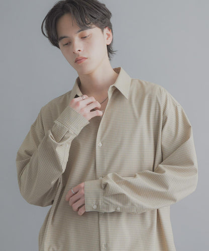 小格紋 經典領口 襯衫