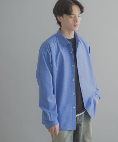 小格紋 經典領口 襯衫