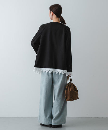 仿牛仔質感 西裝褲