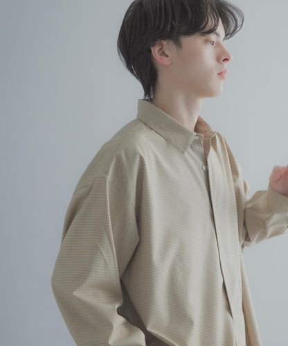 小格紋 經典領口 襯衫