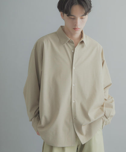 小格紋 經典領口 襯衫