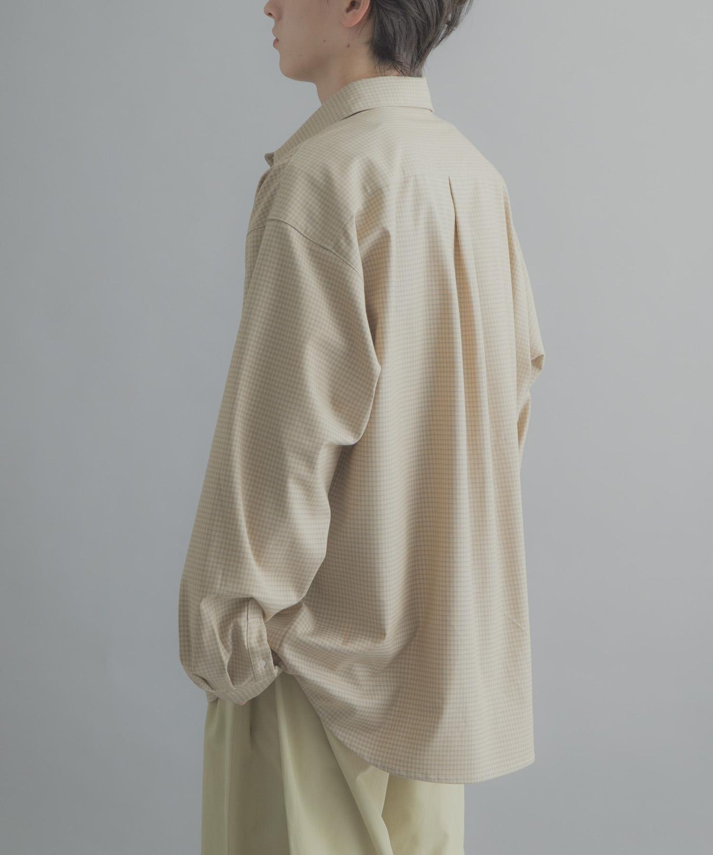 小格紋 經典領口 襯衫