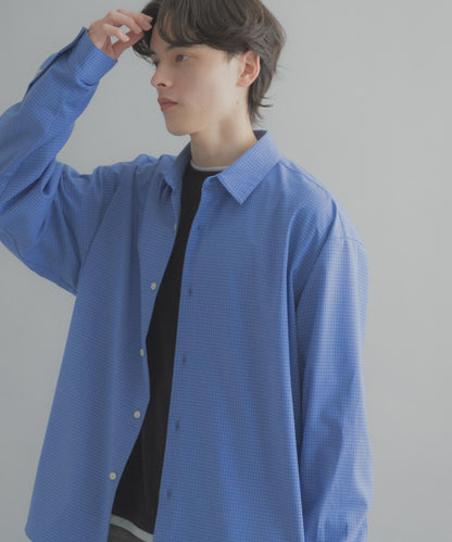 小格紋 經典領口 襯衫
