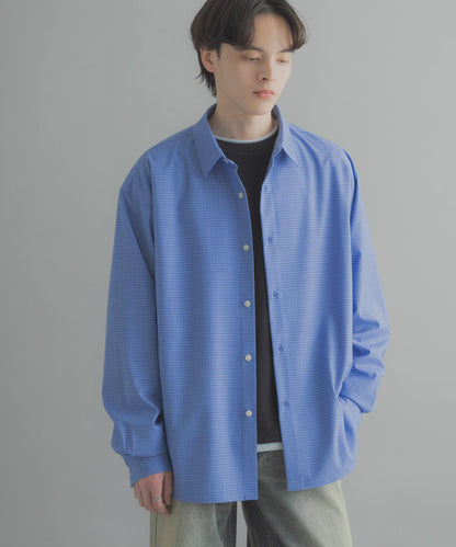 小格紋 經典領口 襯衫