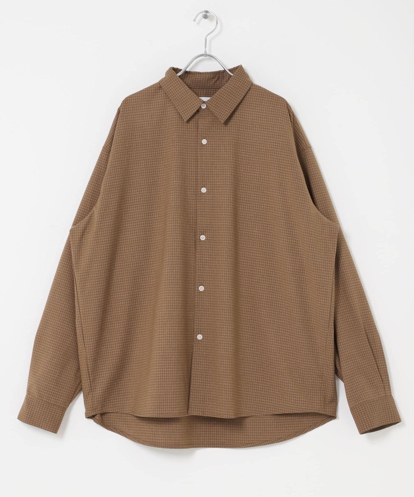 小格紋 經典領口 襯衫