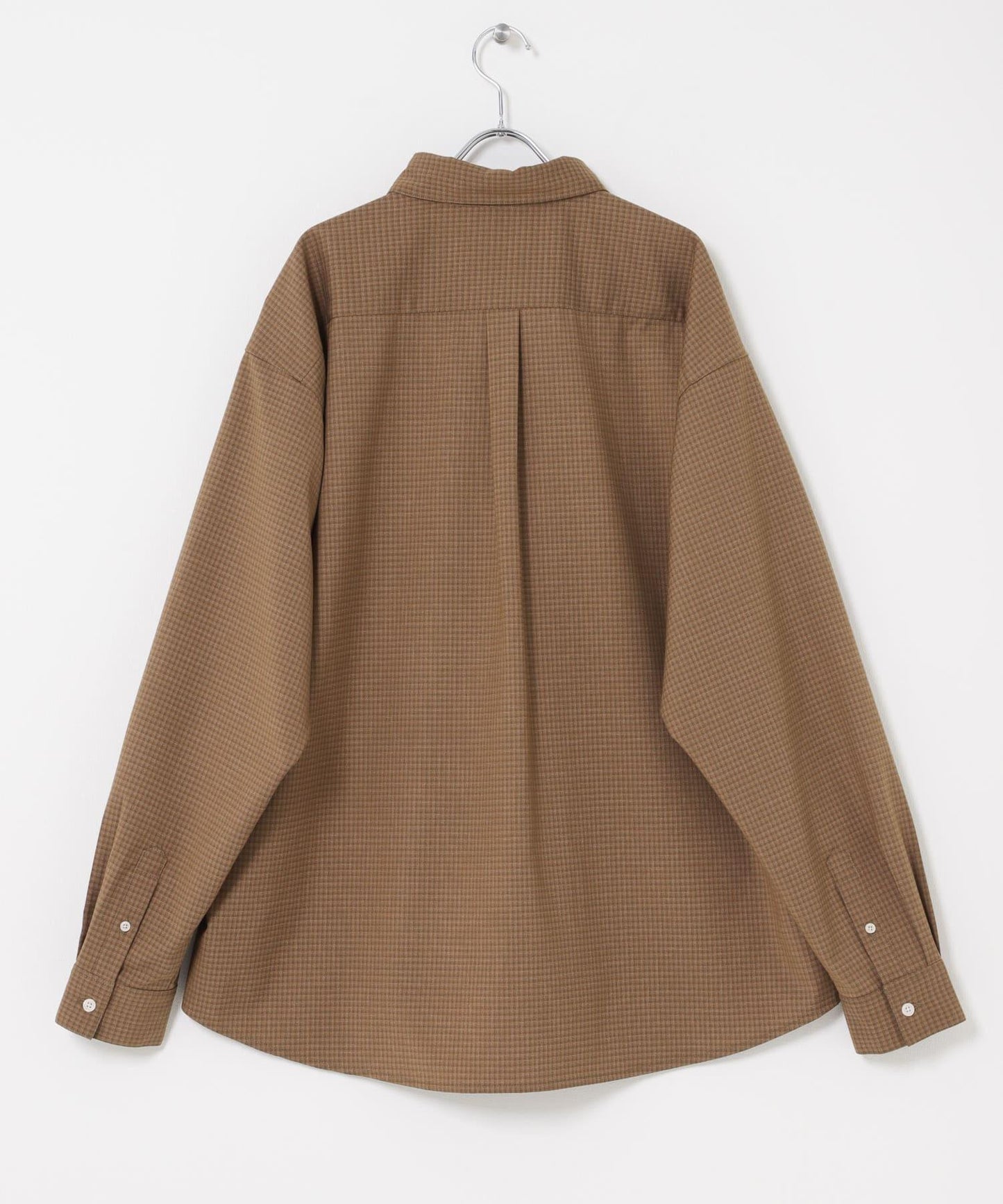 小格紋 經典領口 襯衫