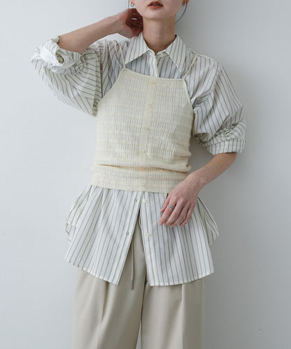 可水洗 掛脖 紐扣 背心