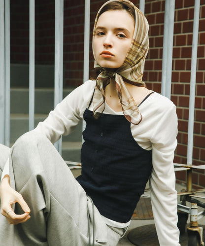 可水洗 掛脖 紐扣 背心