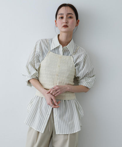 可水洗 掛脖 紐扣 背心