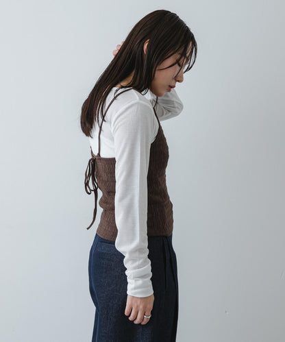 可水洗 掛脖 紐扣 背心