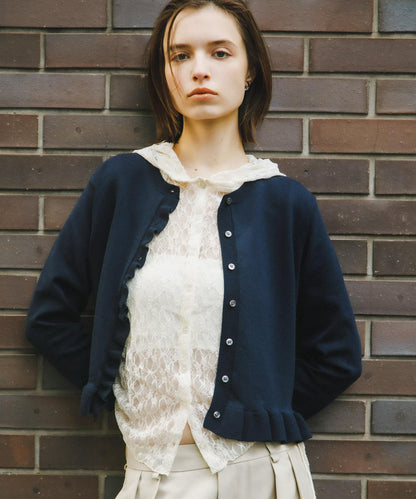 可機洗 蕾絲連帽 上衣