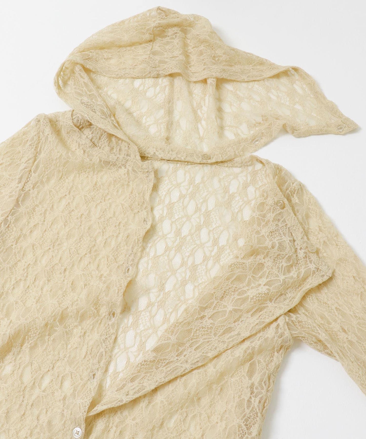 可機洗 蕾絲連帽 上衣