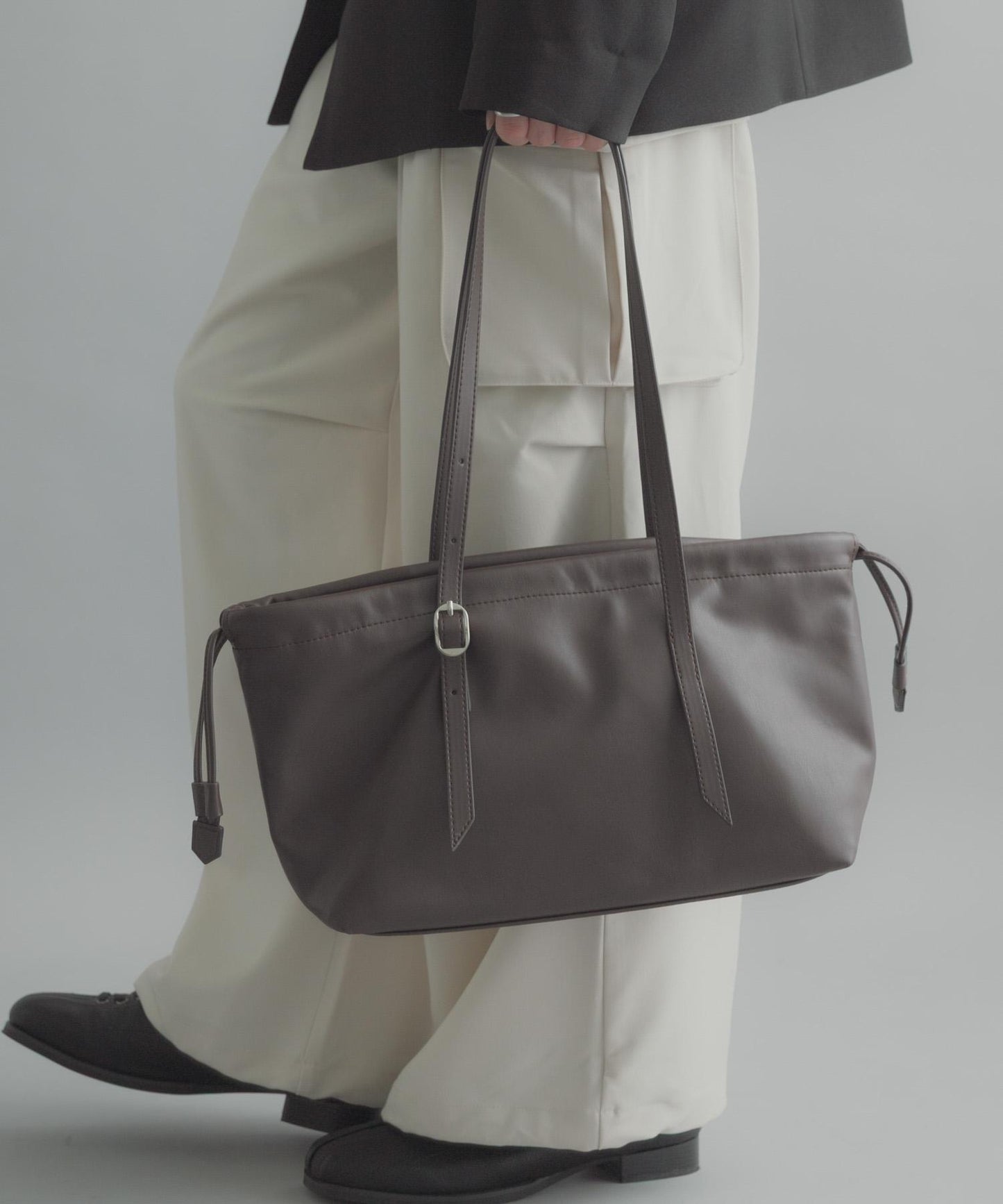 長提手束口單肩包