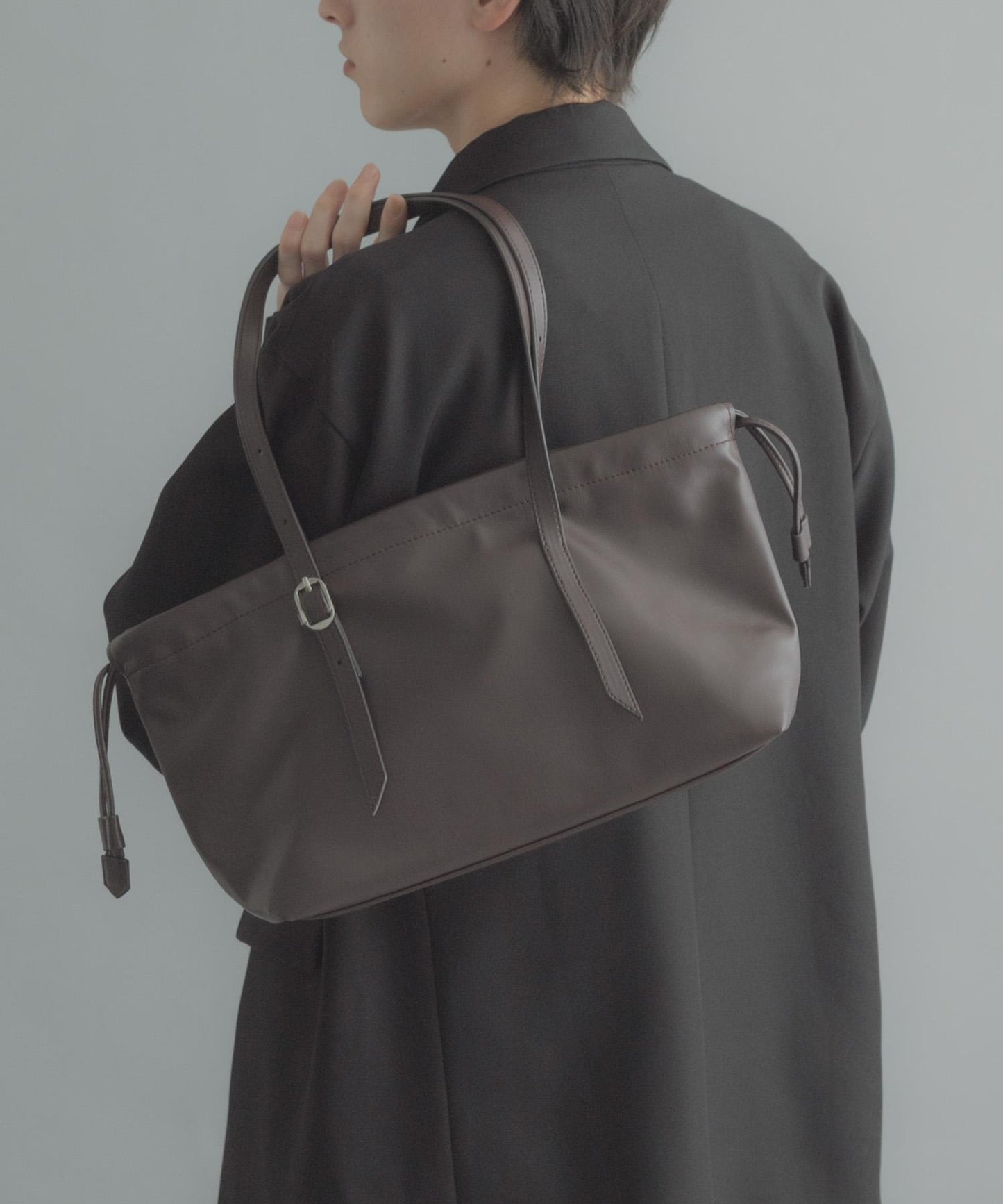 長提手束口單肩包