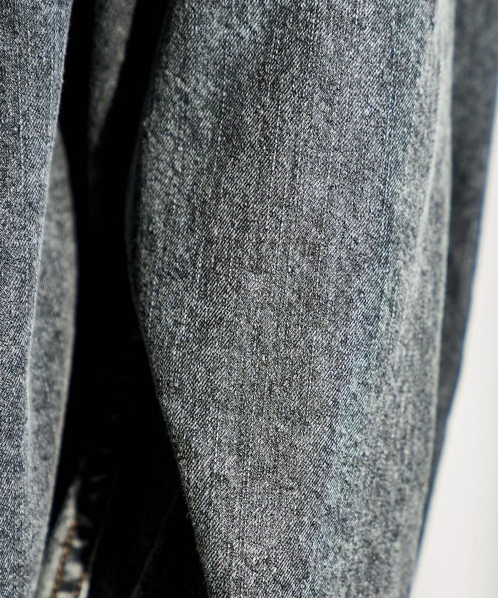 垂墜感牛仔短款襯衫（可成套）