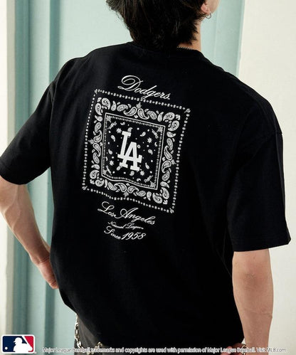 聯名 MLB 後背頭巾印花 T恤