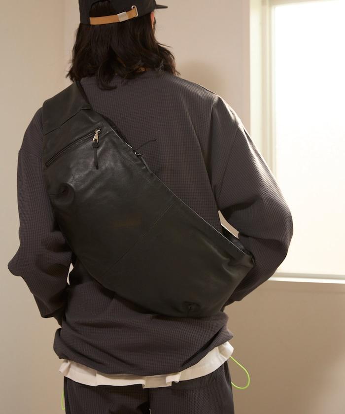 牛革防潑水 Leather Crossbody Sling Bag 斜挎包