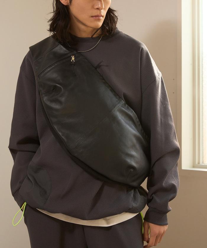 牛革防潑水 Leather Crossbody Sling Bag 斜挎包