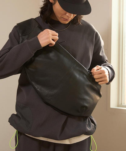牛革防潑水 Leather Crossbody Sling Bag 斜挎包