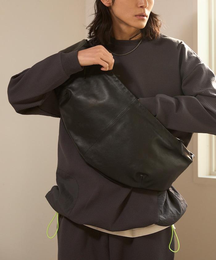 牛革防潑水 Leather Crossbody Sling Bag 斜挎包