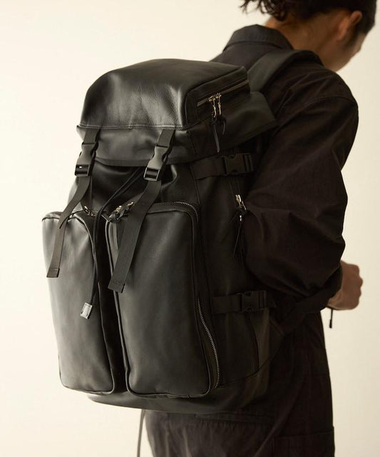 Leather Backpack L 牛皮防潑水皮革含電腦隔層揹包