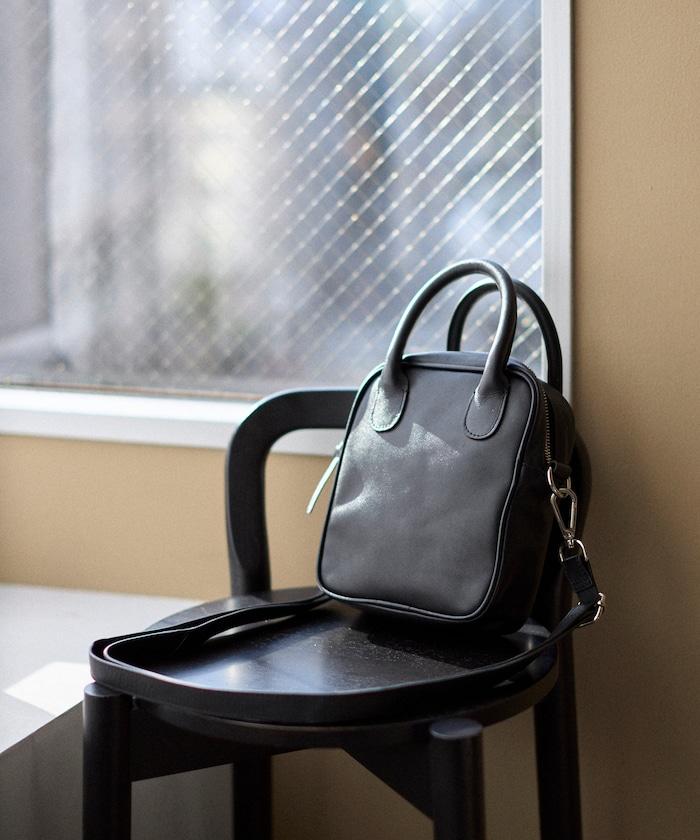 Leather Handle Mini Shoulder Bag 防潑水牛革 迷你單肩包