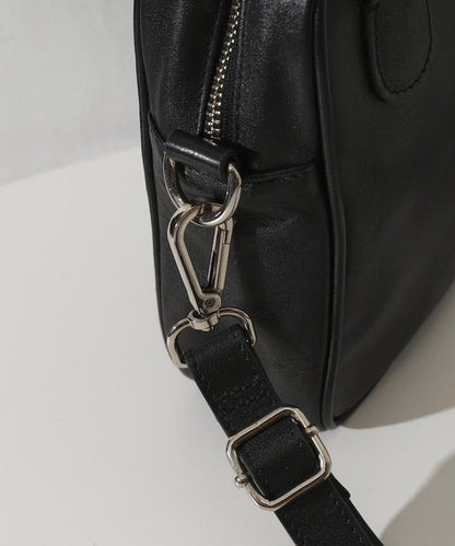 Leather Handle Mini Shoulder Bag 防潑水牛革 迷你單肩包