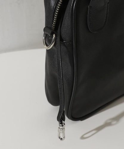 Leather Handle Mini Shoulder Bag 防潑水牛革 迷你單肩包
