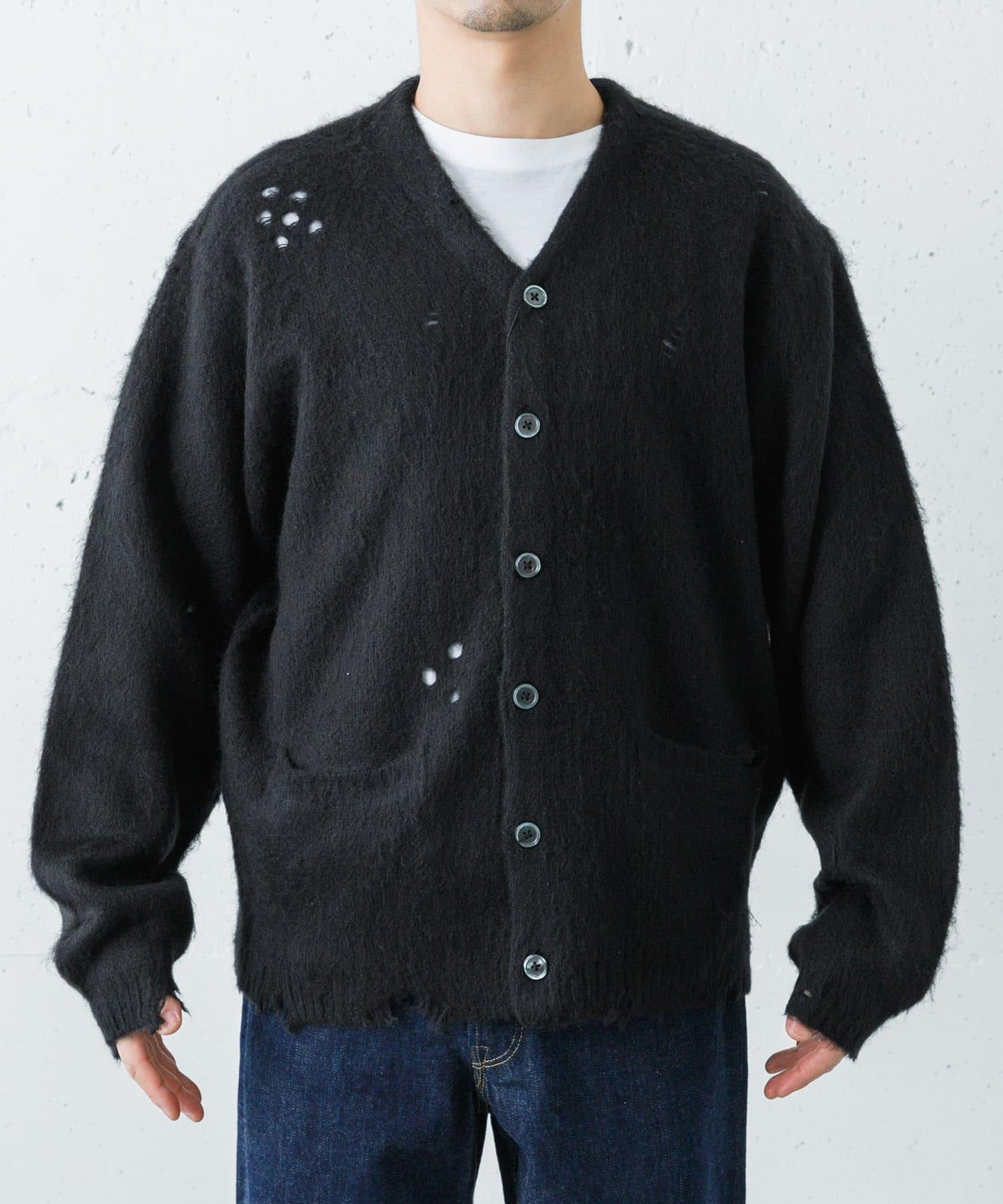 純色毛絨 TOWNCRAFT D SOLID SHAGGY CARDIGAN 針織開衫