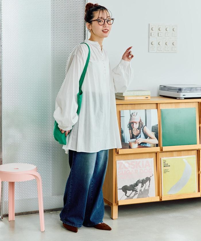 印度風寬鬆蓬鬆紐扣襯衫