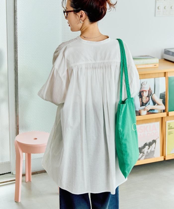 印度風寬鬆蓬鬆紐扣襯衫