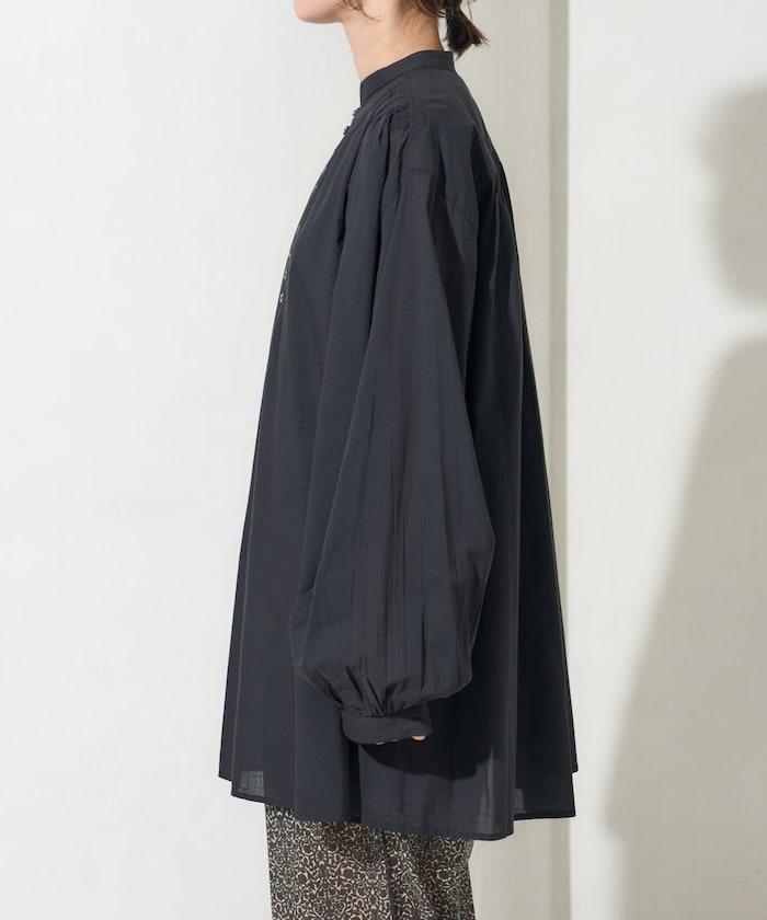 印度風寬鬆蓬鬆紐扣襯衫