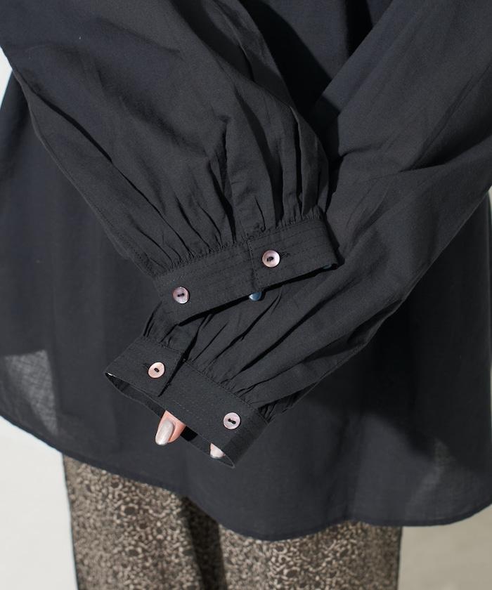 印度風寬鬆蓬鬆紐扣襯衫