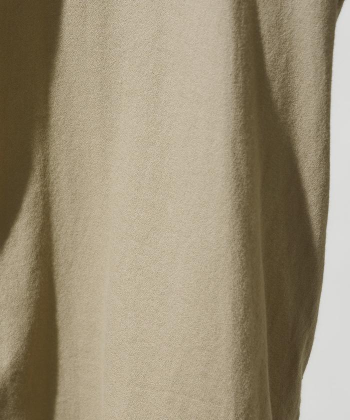 印度蕾絲壓褶長袖襯衫