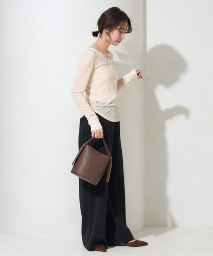 棉混紡針織 闊腿 可成套搭配 闊腿褲
