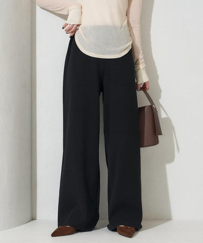棉混紡針織 闊腿 可成套搭配 闊腿褲