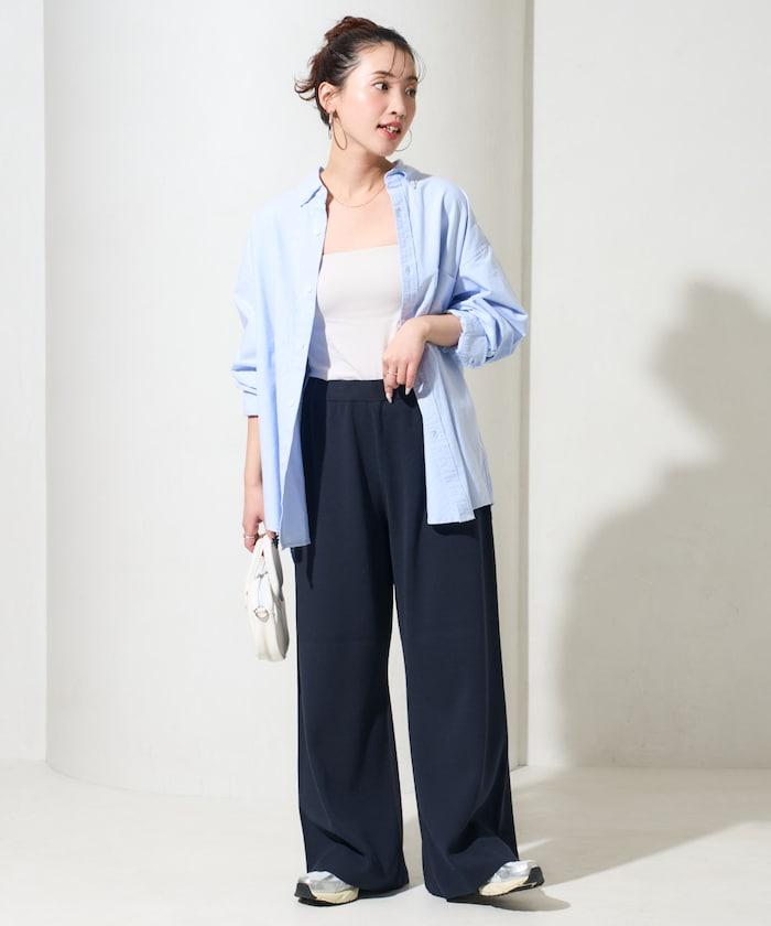 棉混紡針織 闊腿 可成套搭配 闊腿褲