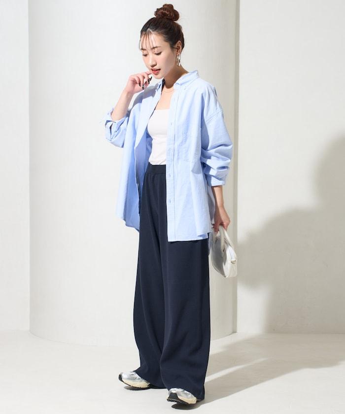 棉混紡針織 闊腿 可成套搭配 闊腿褲