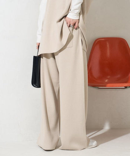 棉混紡針織 闊腿 可成套搭配 闊腿褲