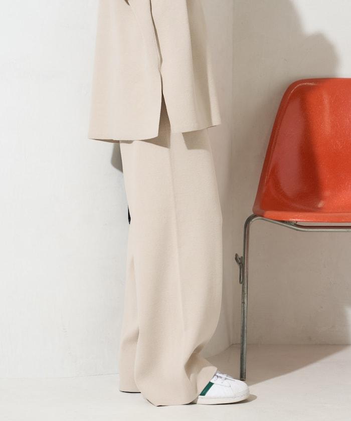 棉混紡針織 闊腿 可成套搭配 闊腿褲