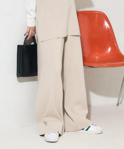 棉混紡針織 闊腿 可成套搭配 闊腿褲