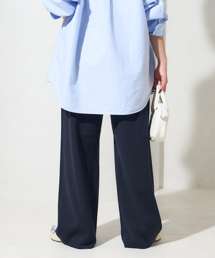 棉混紡針織 闊腿 可成套搭配 闊腿褲