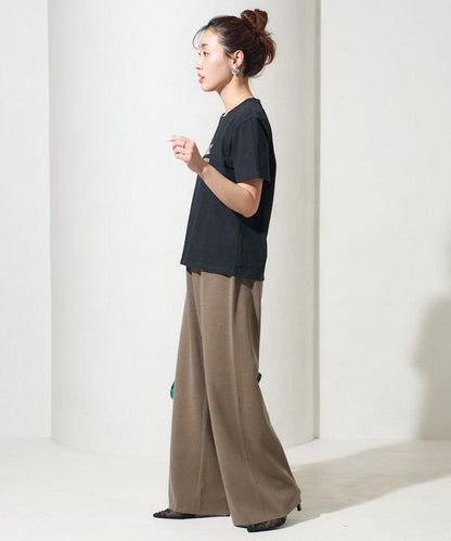 棉混紡針織 闊腿 可成套搭配 闊腿褲