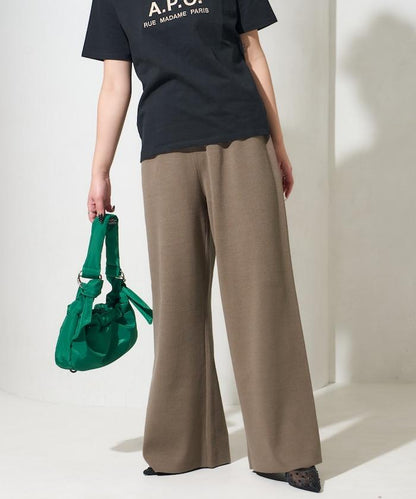 棉混紡針織 闊腿 可成套搭配 闊腿褲