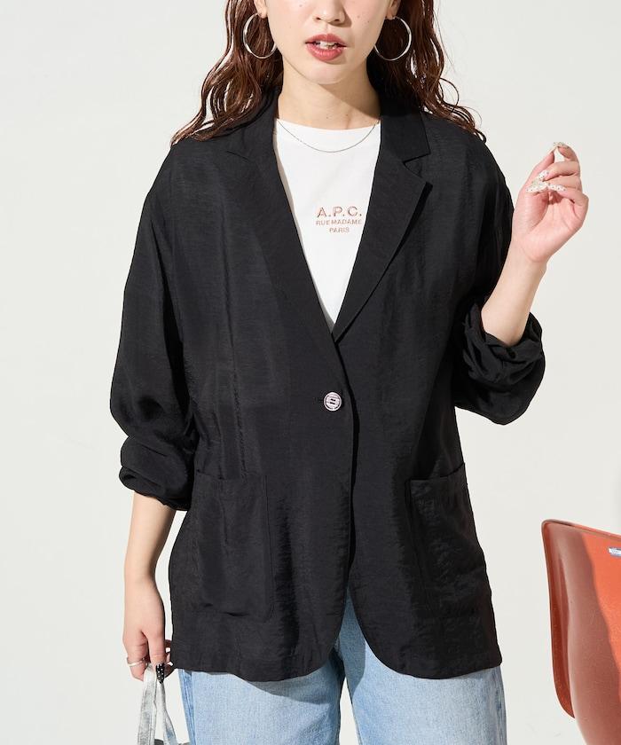 輕薄透視 西裝版型 薄紗 西裝夾克