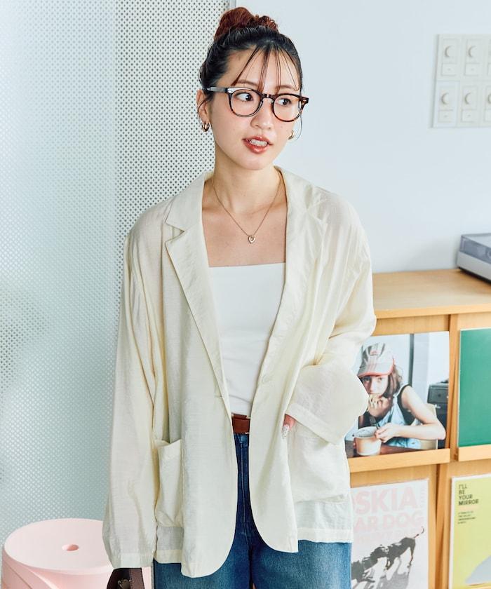 輕薄透視 西裝版型 薄紗 西裝夾克