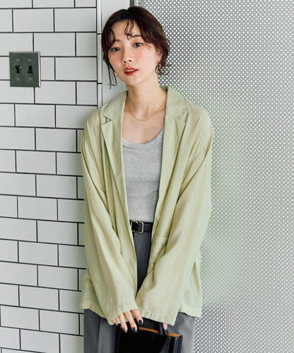 輕薄透視 西裝版型 薄紗 西裝夾克